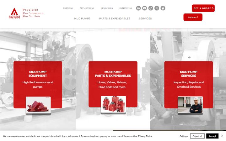American Mud Pumps equipment and services