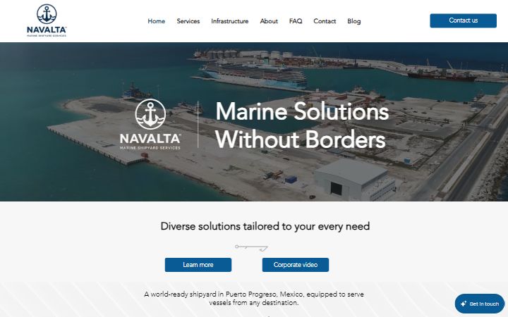 Navalta Marine homepage